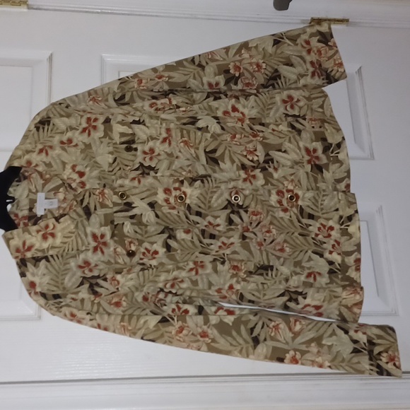 Charter Club floral denim jacket (030424A). - Picture 1 of 3